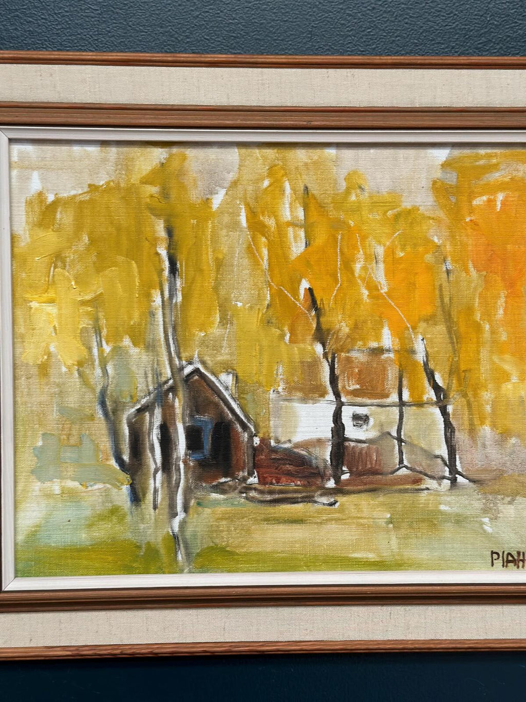 “Houses and Trees in Autumn ” by Pia H. Campbell