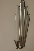 1930's Pair Of Mid Century Swedish Grace Style Pewter Sconces by C.G. Hallberg, Stockholm