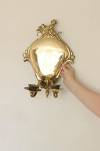 Pair Of Mid Century Swedish Brass Sconces