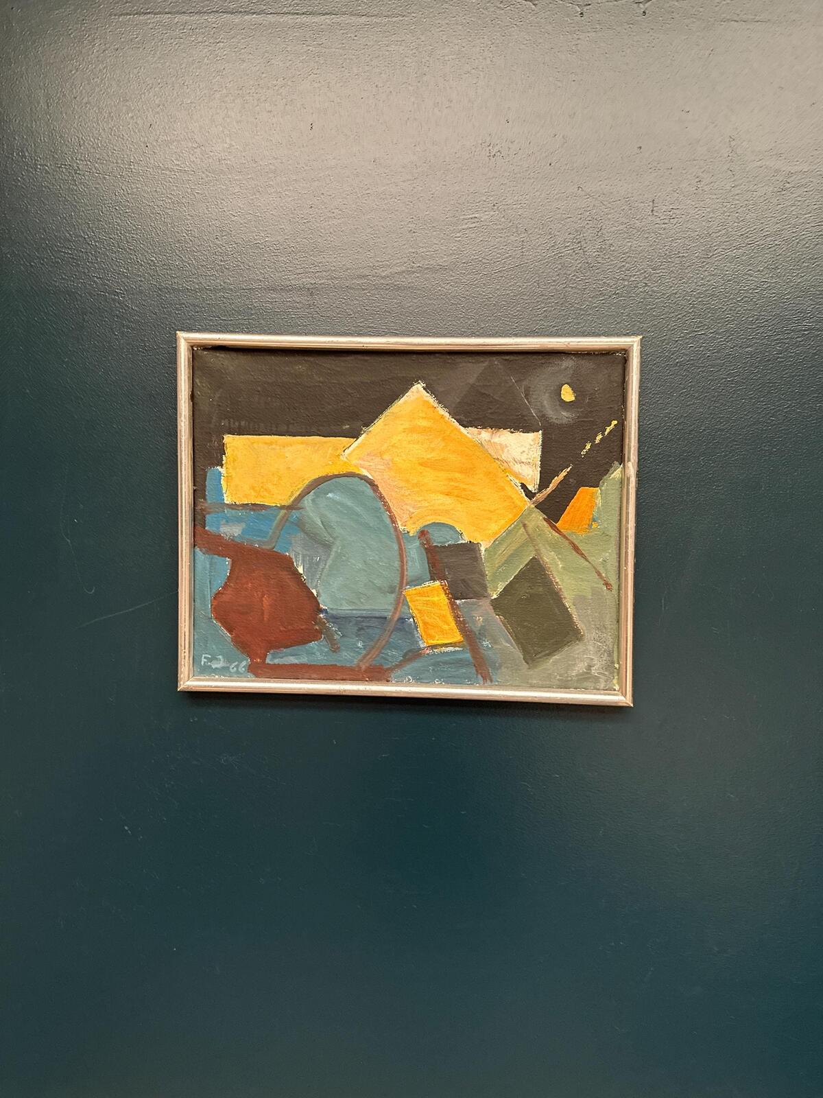 “Abstract Composition” – Dated 1966