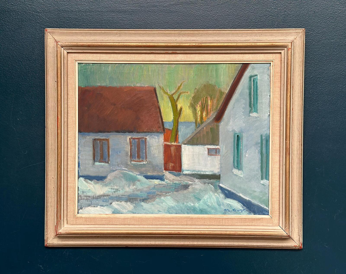 “Vinter Kväll Viks” by Albert Krüger (1885–1965)