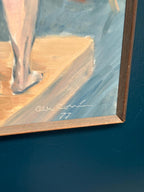 “Female Model in the Studio” by Olle C – Dated 1977