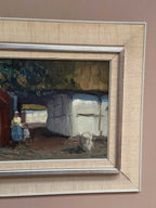 “Villagers in Courtyard” by Axel Hamborn