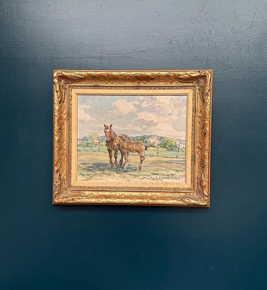 “Horses in a Pasture” by Einar Söderlund