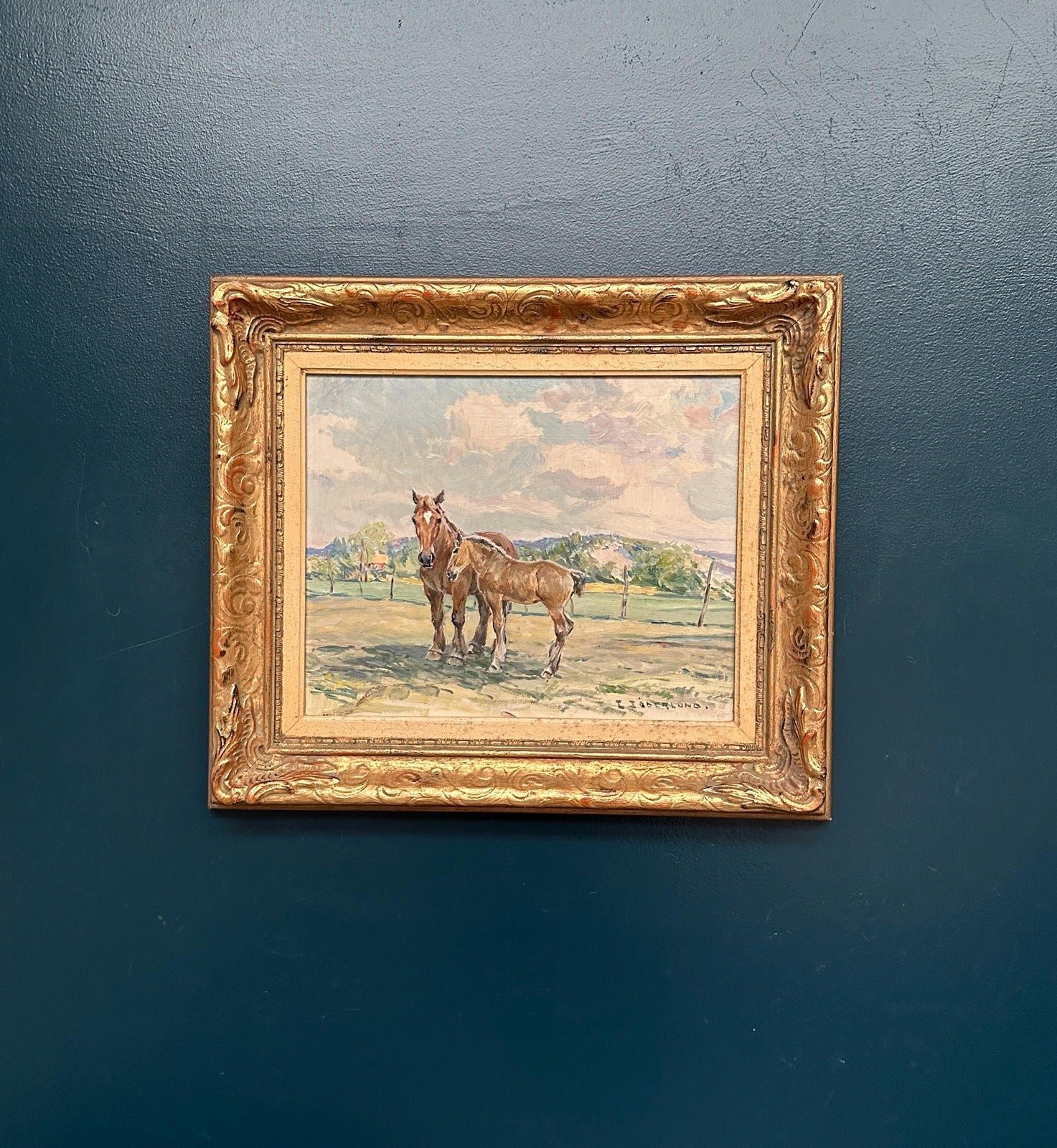 “Horses in a Pasture” by Einar Söderlund