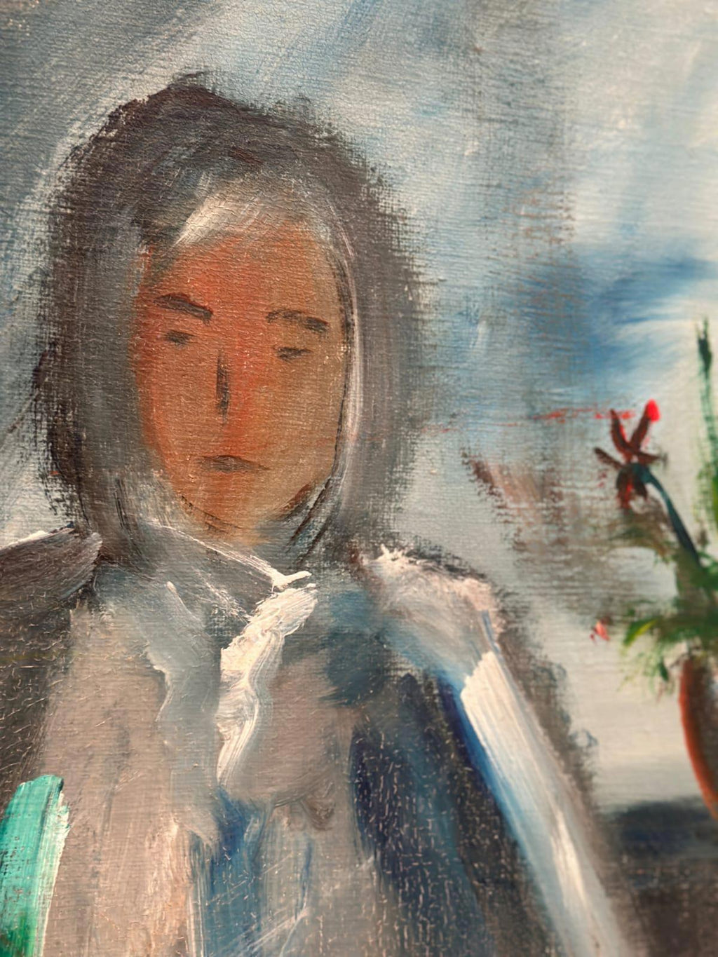 “Interior with Girl” by Göte Lundberg