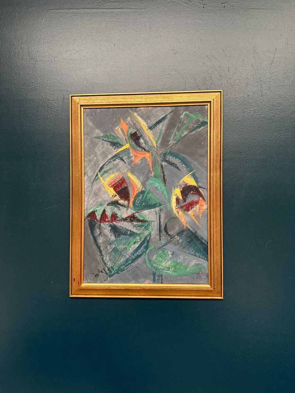 Abstract Still Life with Sunflowers