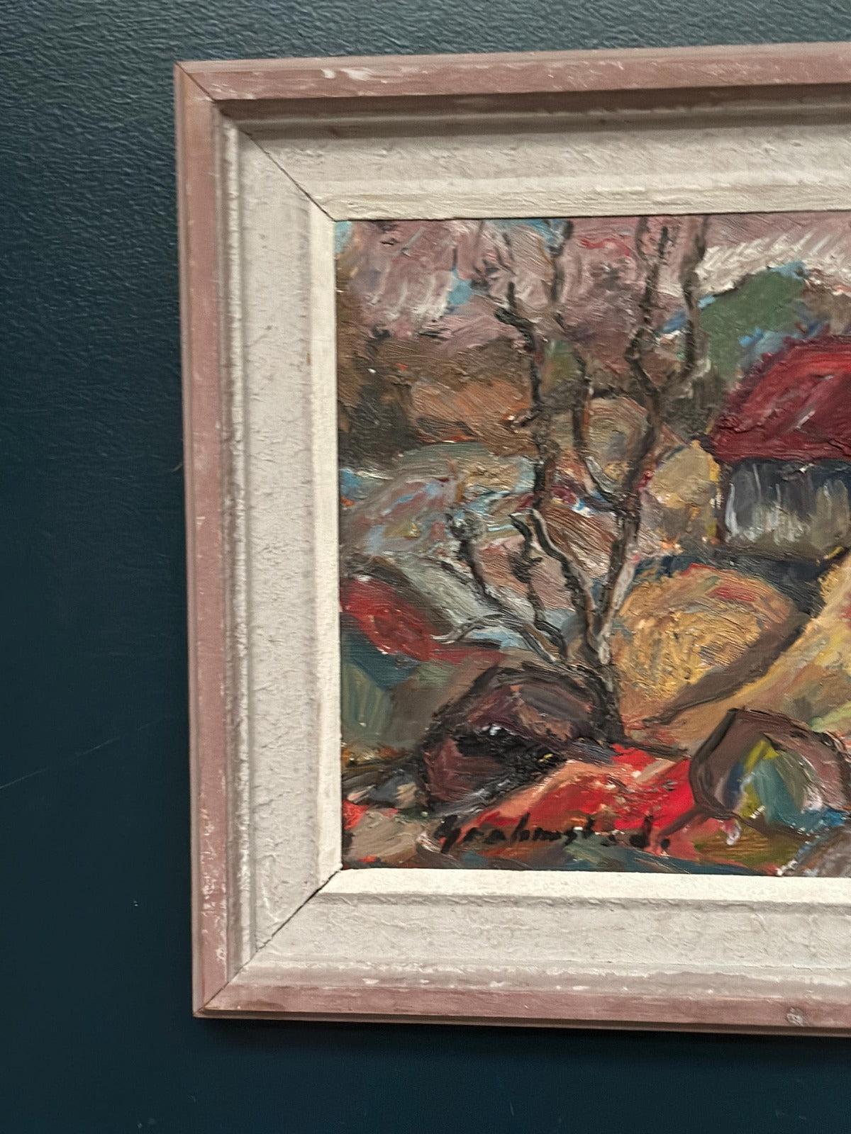 “Cottage with a Red Roof” by Nils Grahmstad