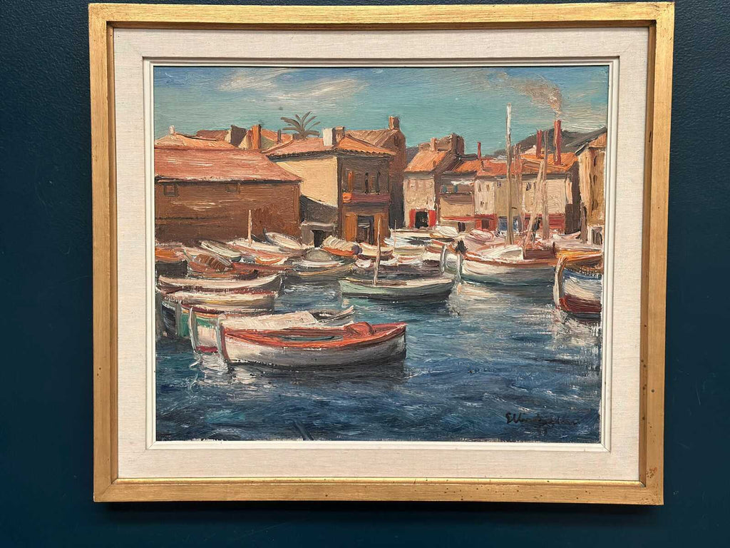 “Boats in the Harbor” by Ellis Wallin