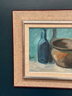 “Pot and Blue Bottle” by Viktor Rasmussen