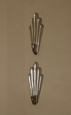 1930's Pair Of Mid Century Swedish Grace Style Pewter Sconces by C.G. Hallberg, Stockholm