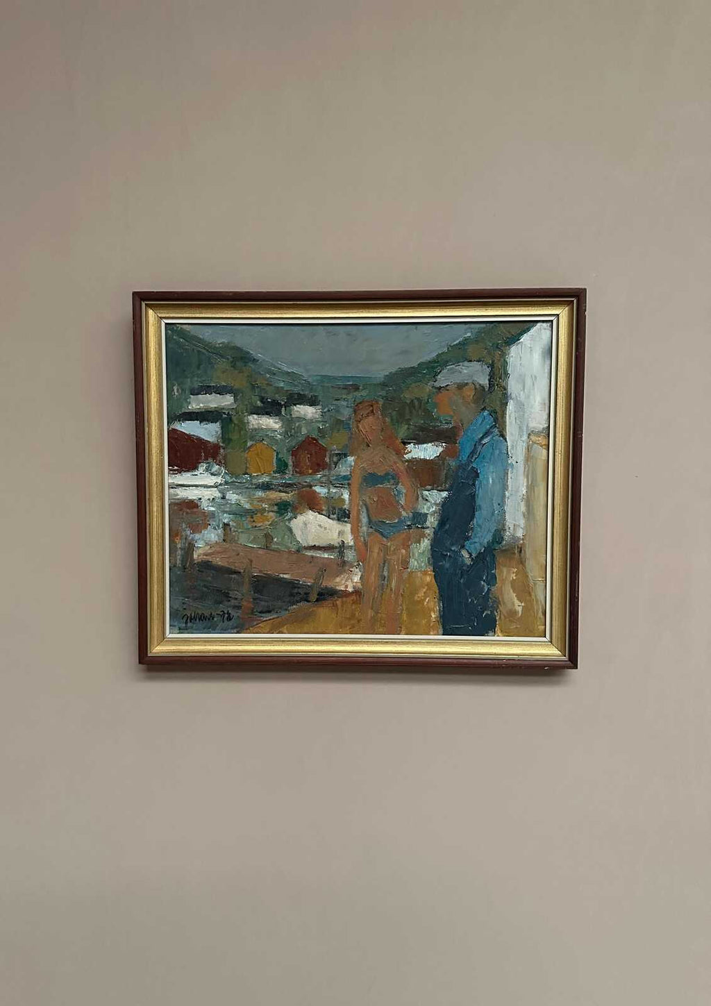 “Badgast och Fiskargubbe” by Fritz Henry Johansson