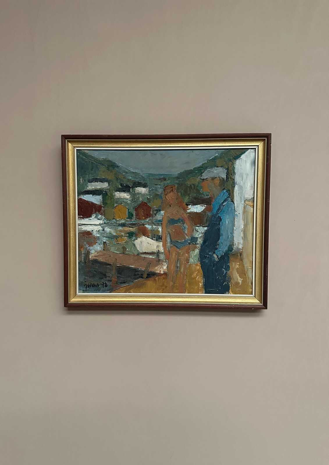 “Badgast och Fiskargubbe” by Fritz Henry Johansson