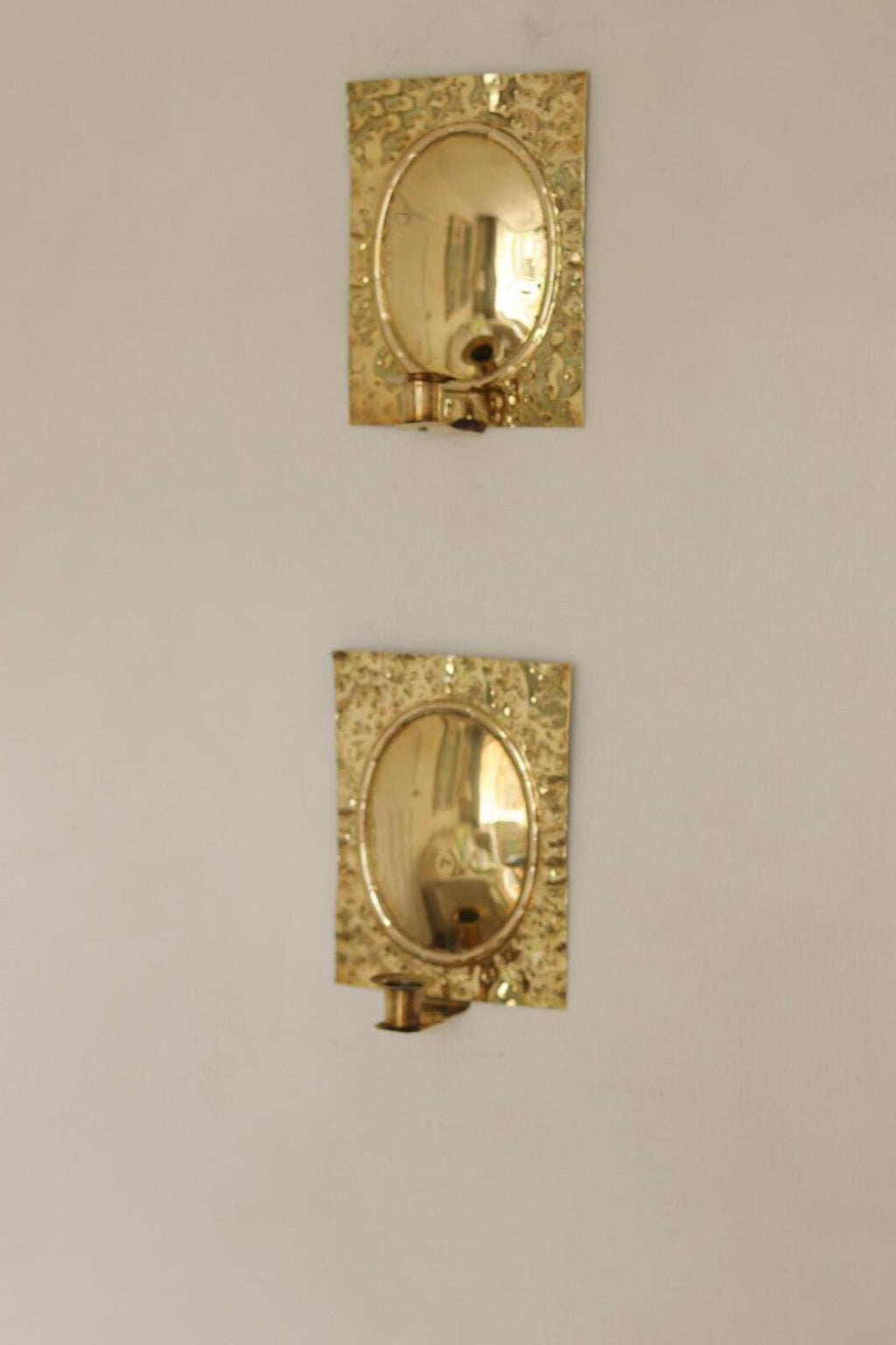 Pair Of  Swedish Brass Sconces