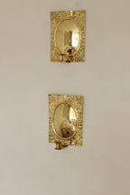 Pair Of  Swedish Brass Sconces