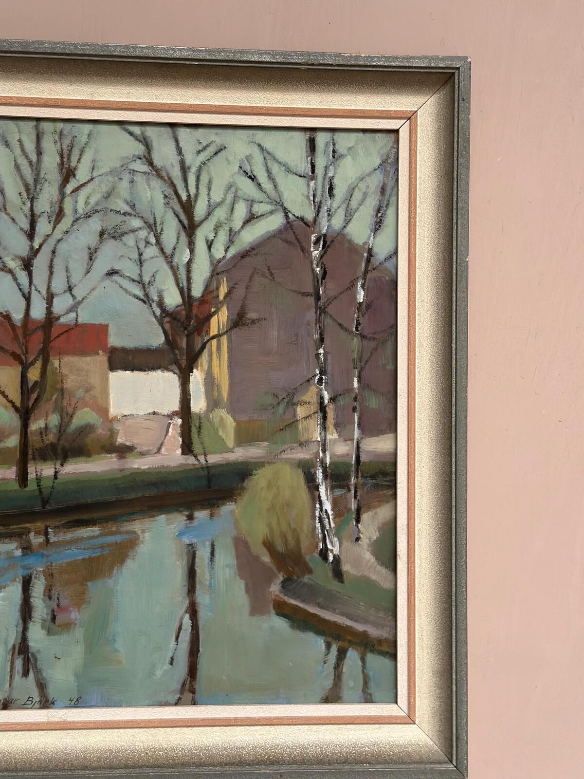 “Landscape with Trees & Buildings” by Ingvar Björk