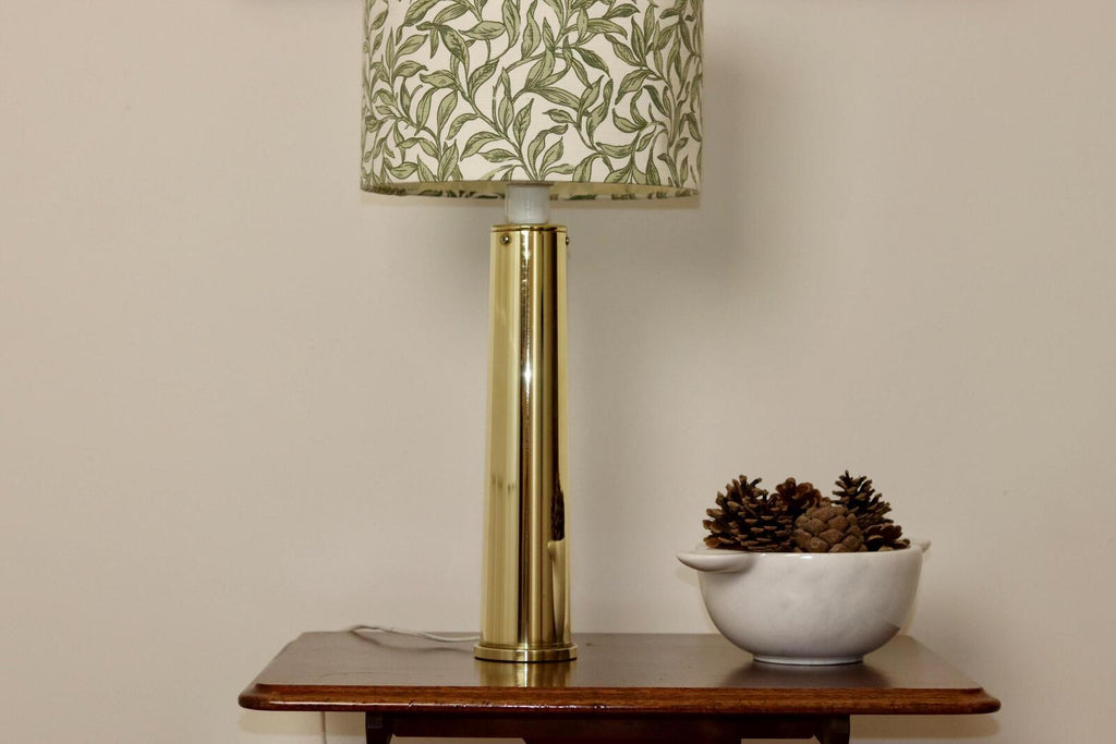 1980's Large Brass Table Lamp by IKEA