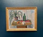 “Potted Plant and Green Bottle” by Åke Winnberg