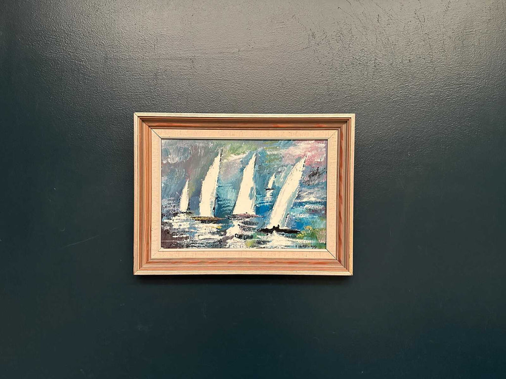 “Sailboats” by Bertil Thorell (1908–1984)