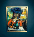 “The Woman with the Wine Bottle” by Sven Lundgren