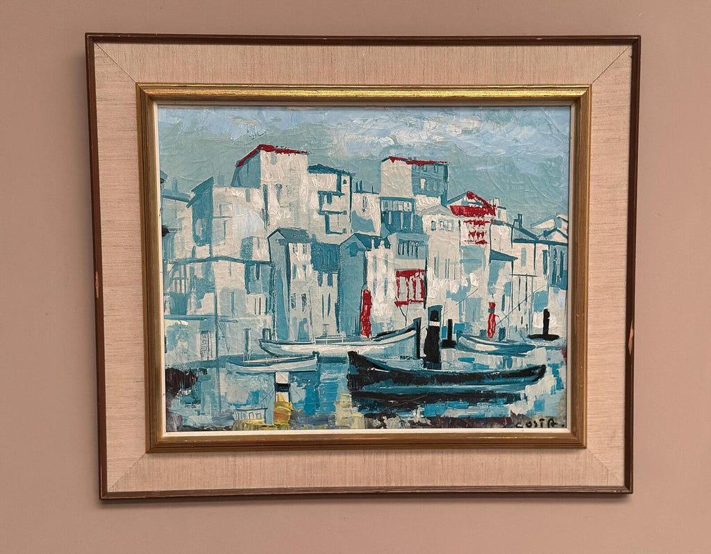 “Harbor Scene” by Costa