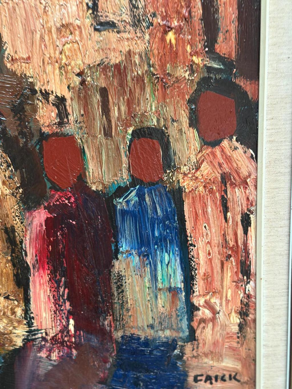 “Abstract Figures with Buildings” by Gösta Falck