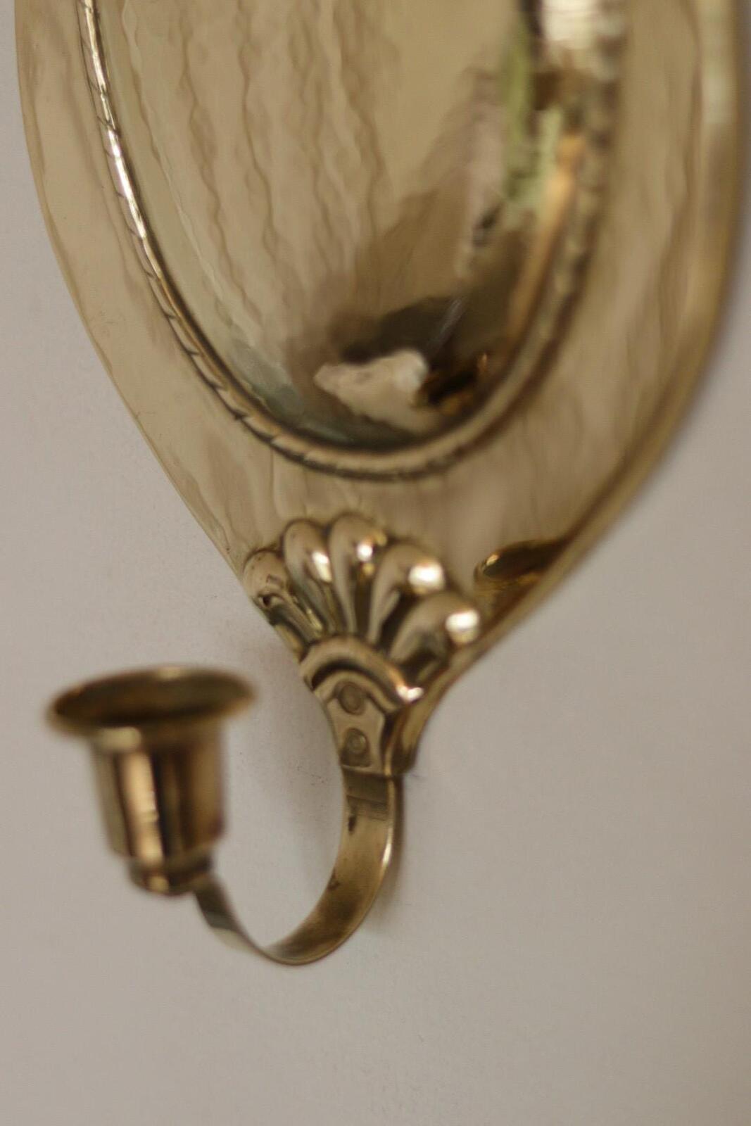 Pair Of Mid Century Swedish Brass Sconces