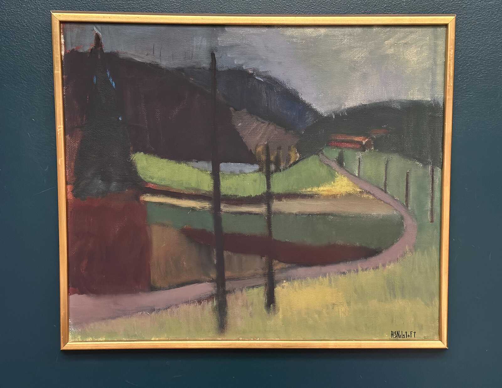 “Landscape” by Anna‑Stina Lorentze Nilstoft (1928–2017)