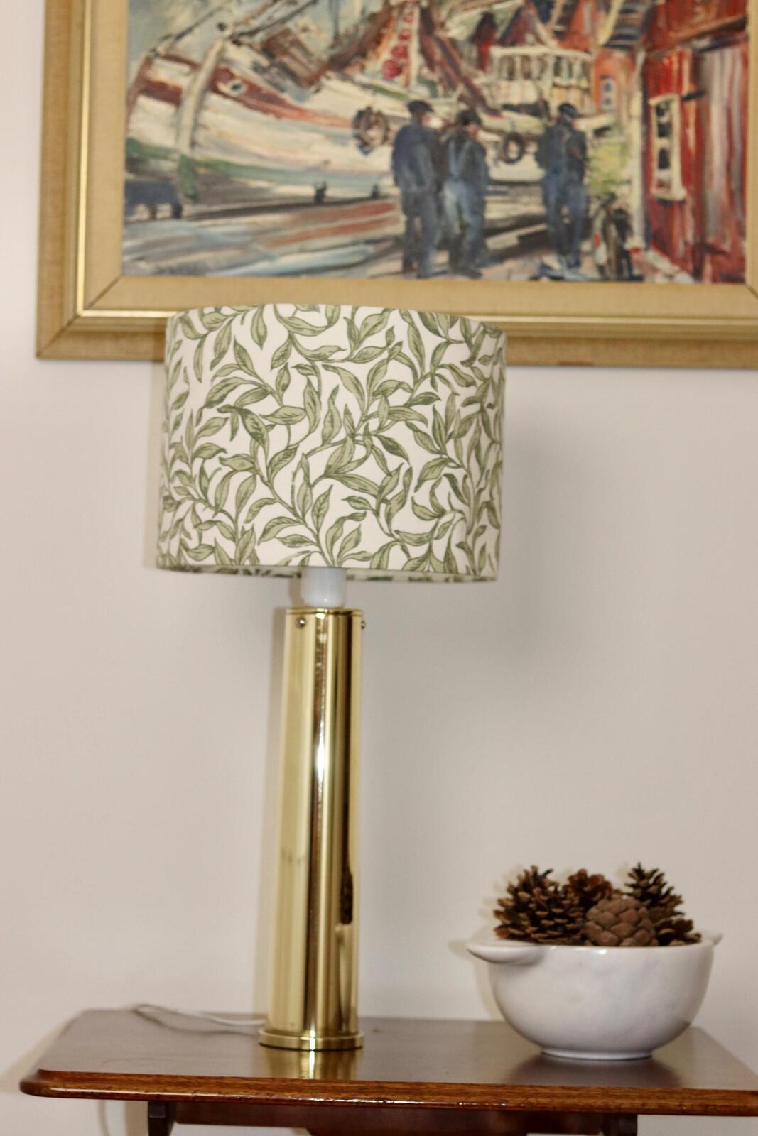 1980's Large Brass Table Lamp by IKEA