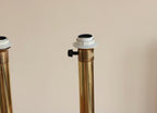 Pair of  Vintage Large Brass Table Lamps
