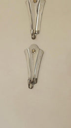 Pair Of Mid Century Swedish Pewter Sconces