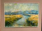 River Landscape with Mountains