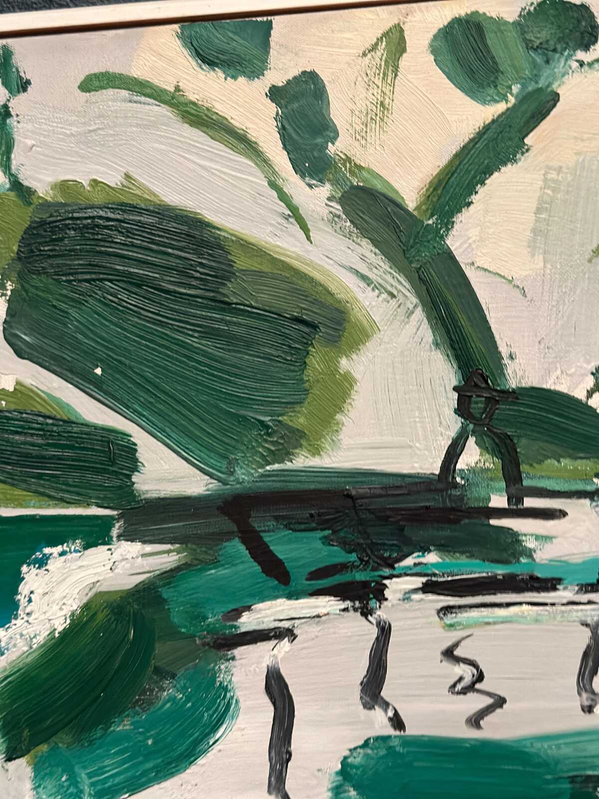 “Rowboats in a Green Landscape” by Bo Swenson