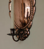 Pair of Vintage Swedish Copper Wall Sconces