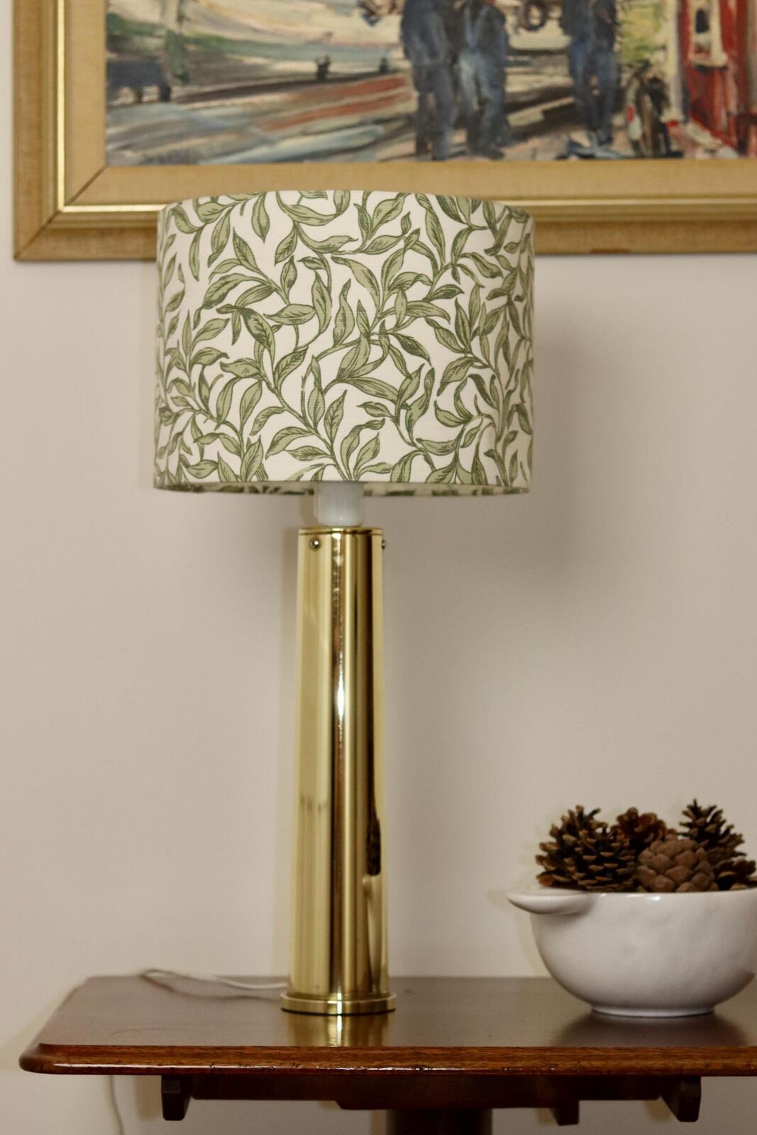 1980's Large Brass Table Lamp by IKEA