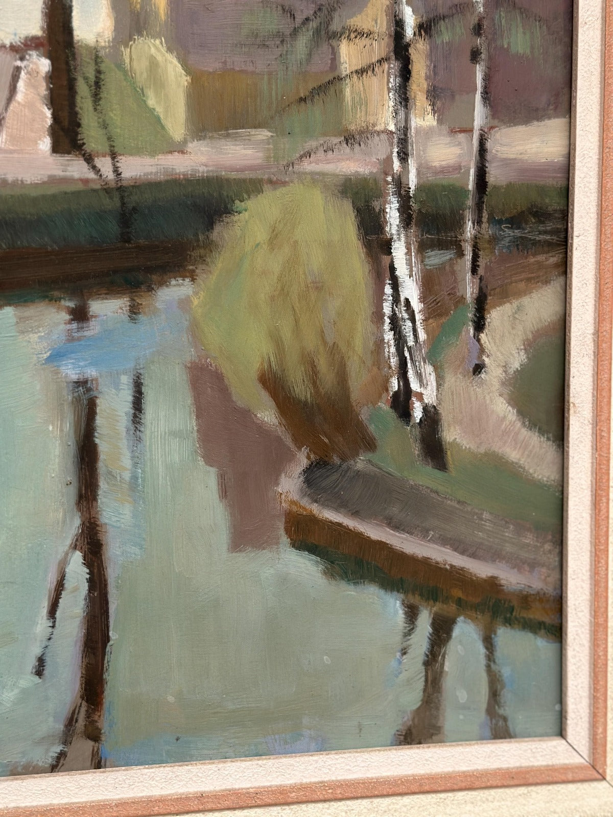 “Landscape with Trees & Buildings” by Ingvar Björk