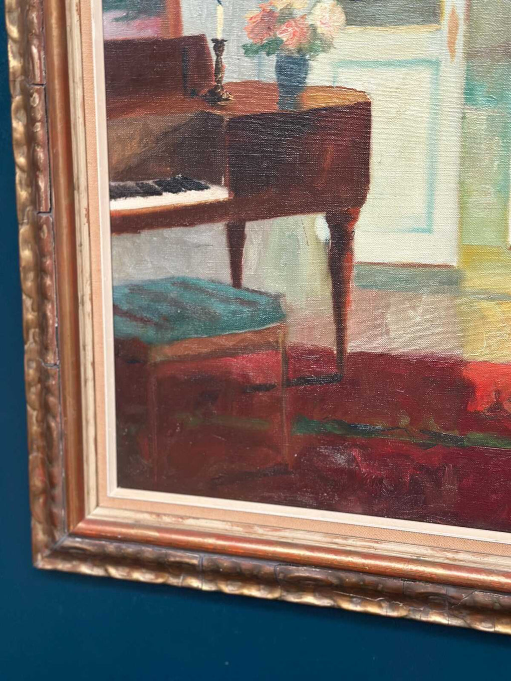 “Interior with Woman” by Edit Gert (1906–1983)