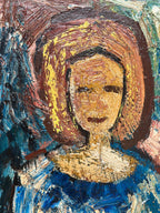 “Woman in Blue” by Gösta Falck
