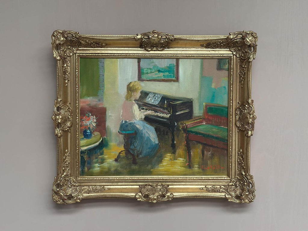 "Woman at Piano” by Nicolai Coster