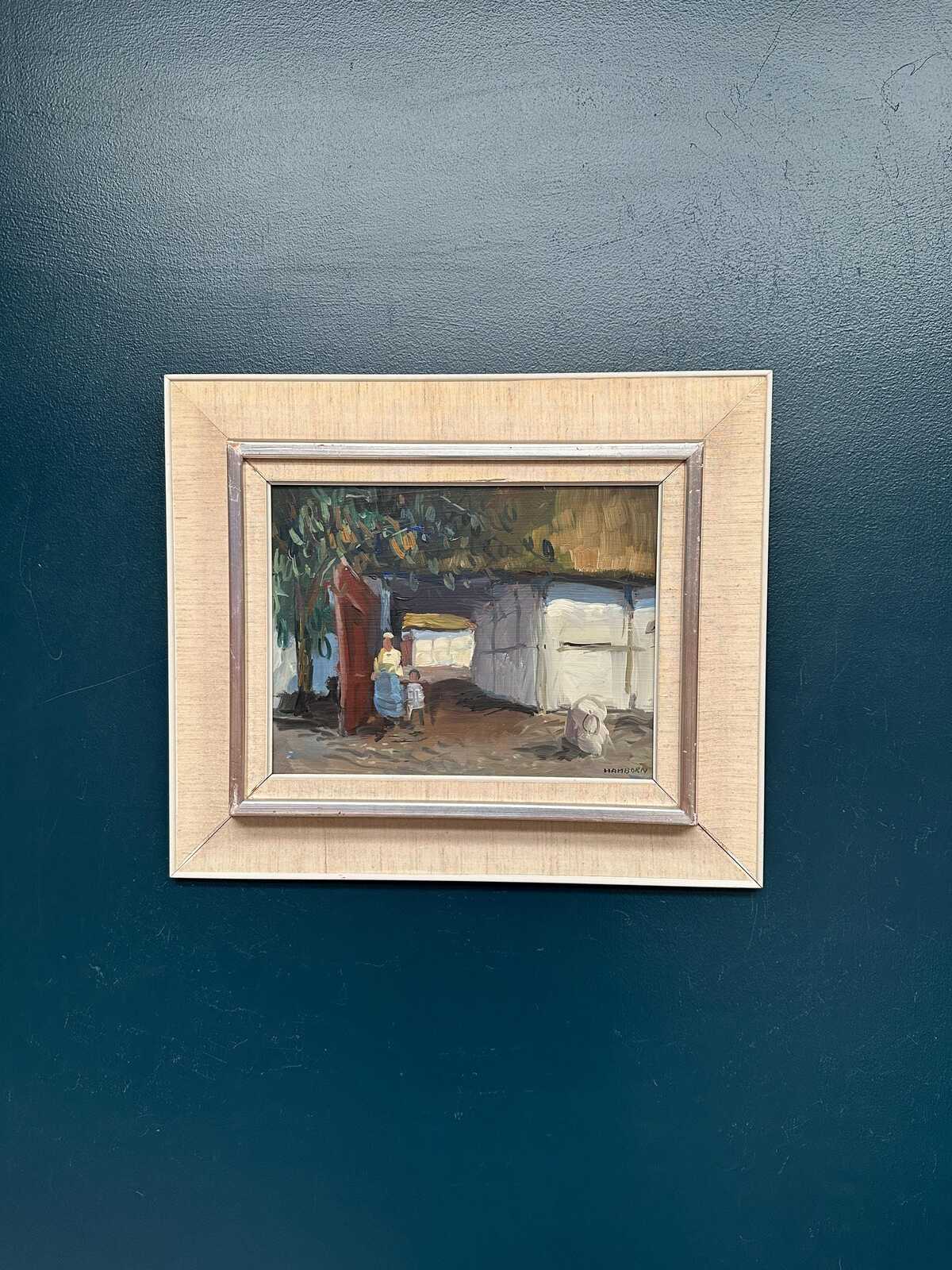 “Villagers in Courtyard” by Axel Hamborn