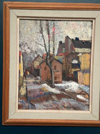 “Cityscape with Snow” by Henry Larsson