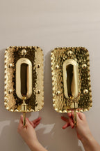 Pair of Mid-Century Swedish Brass Sconces by A. Eriksson Linberg