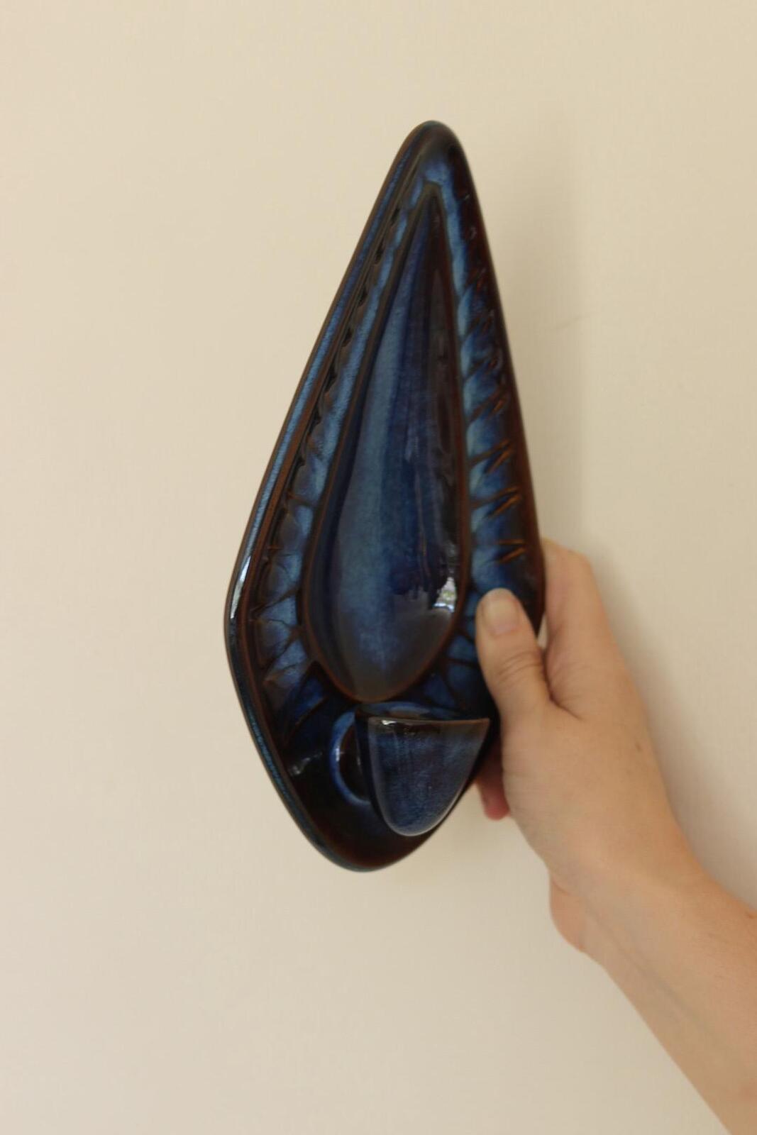 Pair Of Mid Century Danish Ceramic Sconces by Einar Johansen for Søholm Stentøj