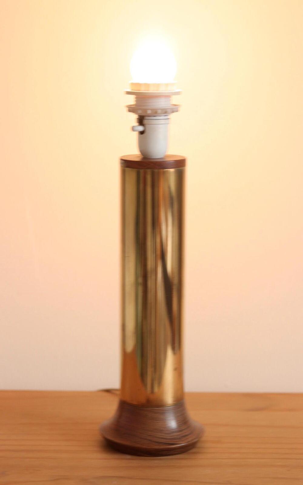 Large Vintage Brass Table Lamp