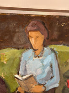“Woman Reading Book” by Sven Gillgren