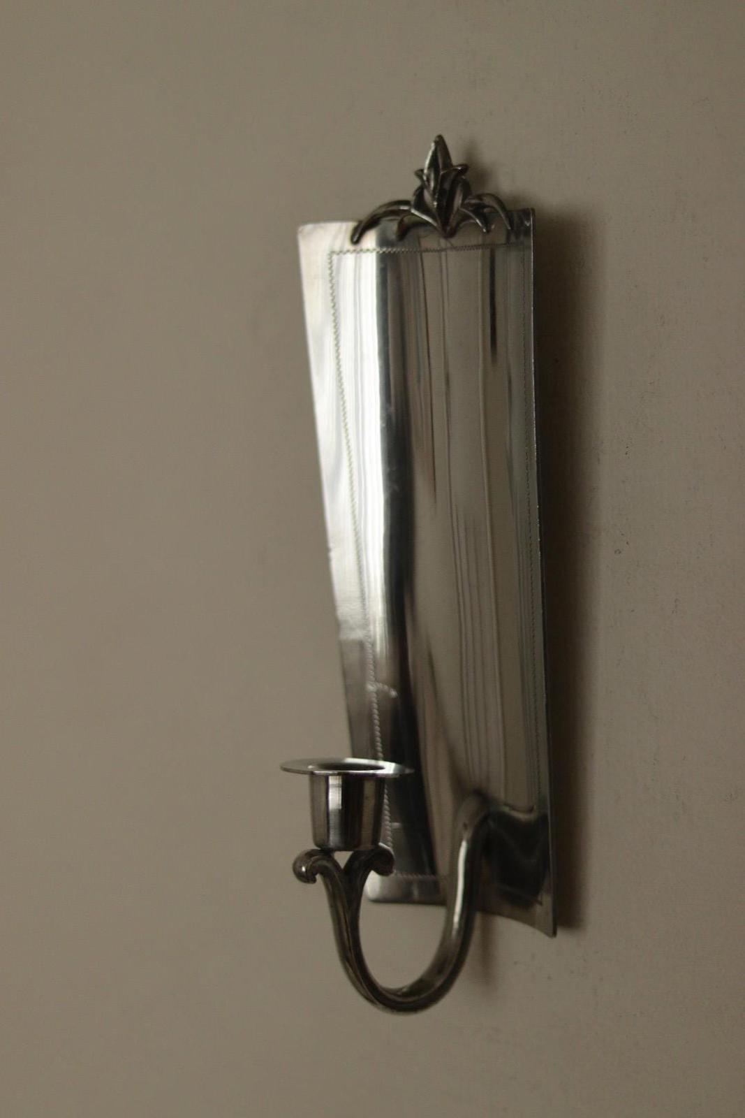 Pair of Mid Century Swedish Pewter Sconces by Svenskt Tenn
