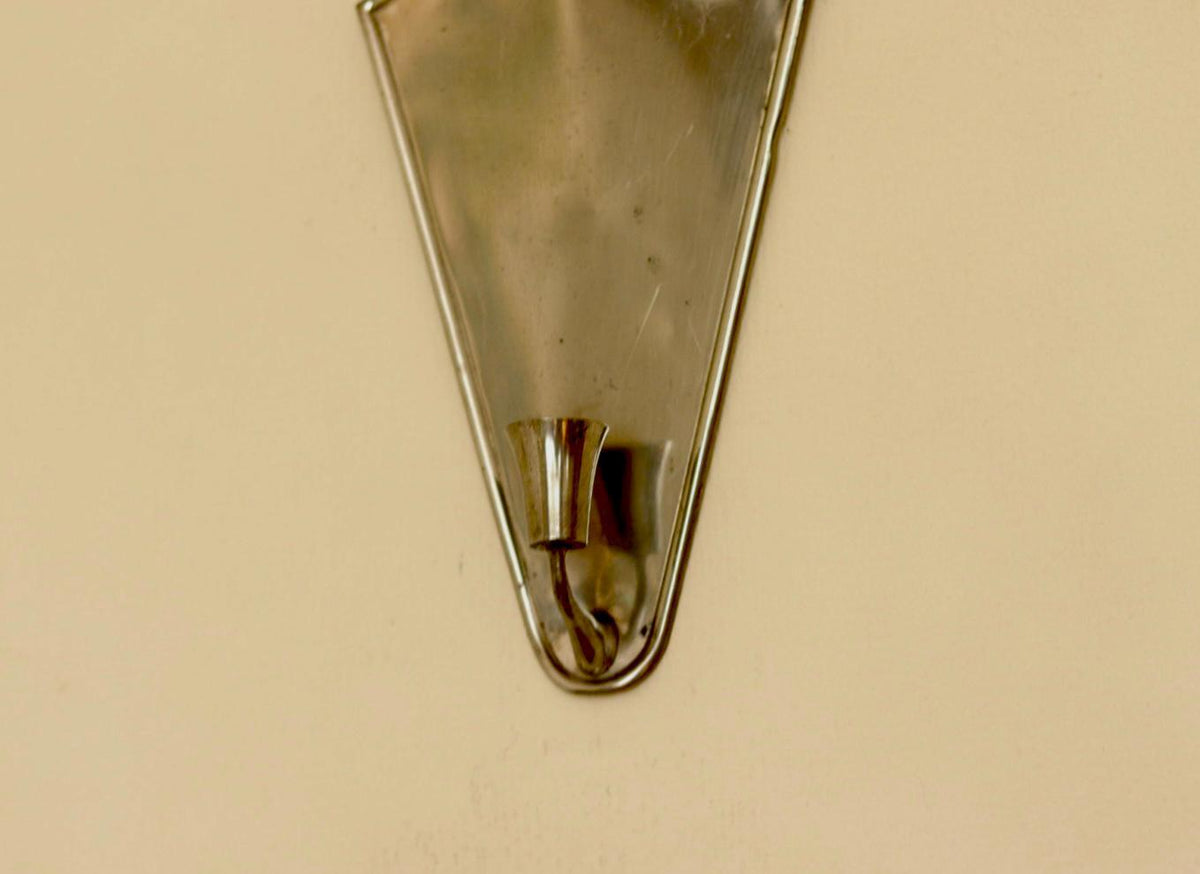 Pair Of Swedish Pewter Sconces By Ystad Tenn