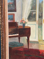 “Interior with Woman” by Edit Gert (1906–1983)