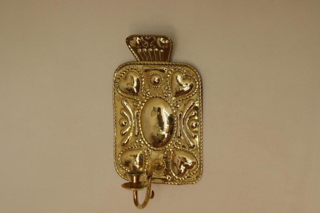 Pair Of Baroque Style Swedish Brass Sconces