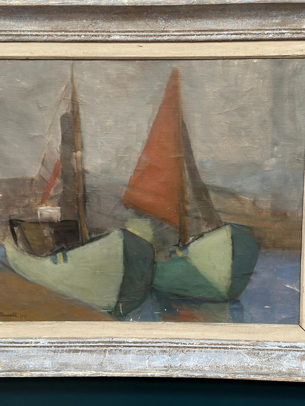 “Motif with Sailboats” by Birgit Forsell (1909–2003)